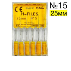 Буравы корневые H-File 15/25 (0322003) Mani