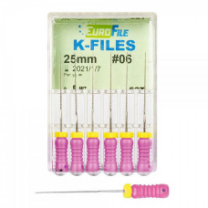 Дрильбор ручной K-Files № 06 L25мм (6 шт) EuroFile