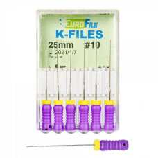 Дрильбор ручной K-Files № 10 L25мм (6 шт) EuroFile